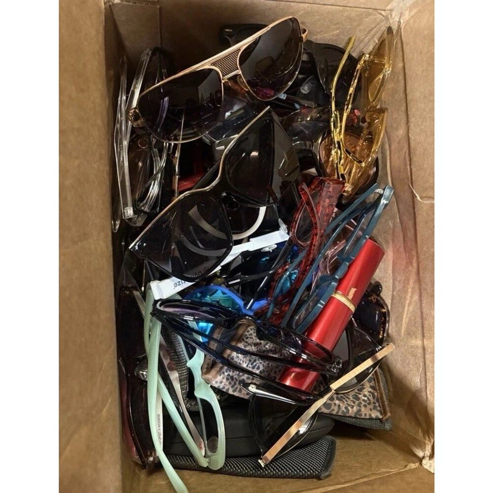 Sunglasses & Eyeglasses Mystery Box Mixed Brands Lot 4lb 9oz Bulk Resale